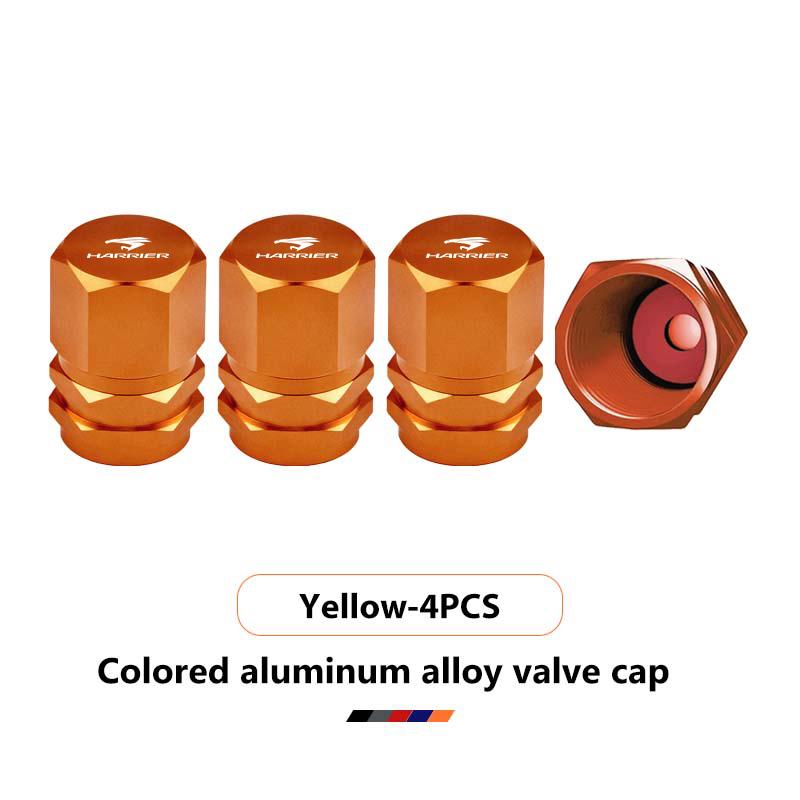 Car Logo Tire Valve Stem Caps Aluminum Alloy Wheel Dustproof Valve Stem Cover For Toyota Harrier Vellfire Prius Voxy Corolla RV6