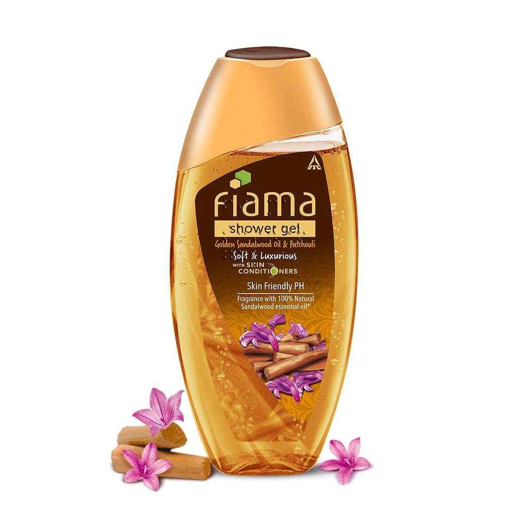 Fiama Body Wash Golden Sandalwood Oil Patchouli Shower Gel 250ml Soft Glowing Skin for Women Men