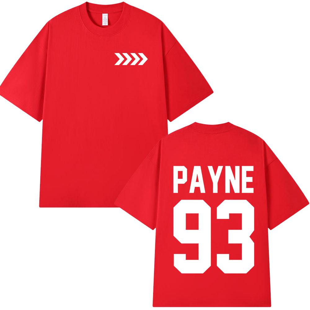 Liam Payne Tribute T Shirts Payne 93 Merch Fans Gift Men Clothing Short Sleeve Oversized T-shirts Hip Hop Street Style Tee Shirt