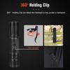 Type-c Charging Torch Light with Clip Outdoor Camping Lantern Strong Light Flashlight  Night Hiking