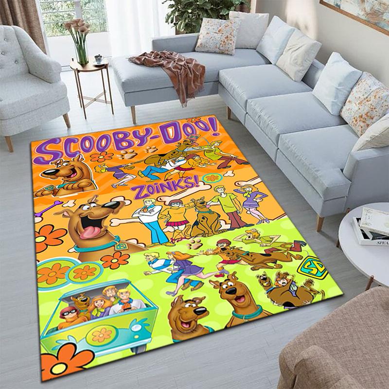 Halloween Cartoon Comedy Adventure Movie Scooby-Doo Carpet Is Suitable for Living Room and Bedroom Doormats Office Balcony Decorative Carpet V8