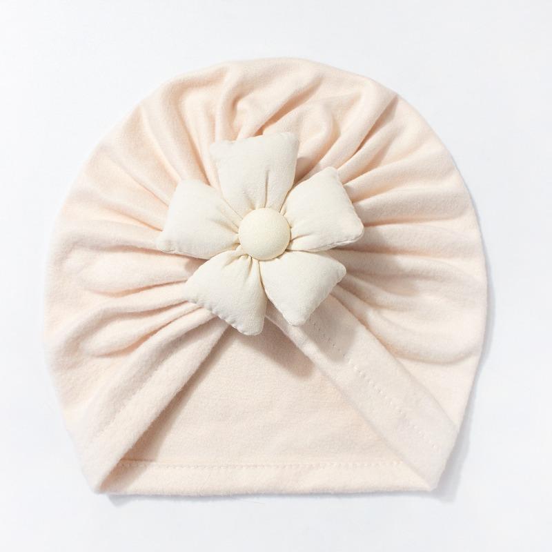 

New children s hats, cute five-petaled flower baby pullover hats, soft and comfortable baby caps