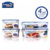 Lock&Lock 4-Piece Plastic Airtight Food Storage Container Set