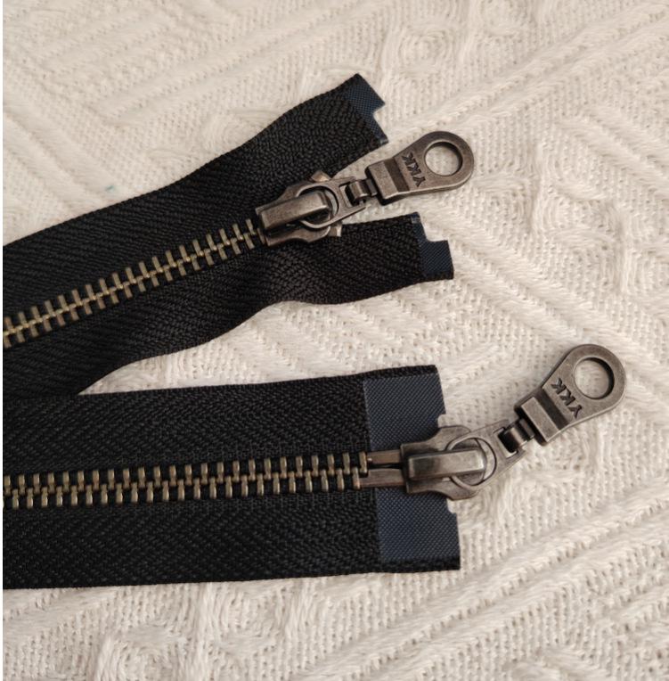 YKK Genuine No. 5 Metal Double Open Zipper for Jackets & Sweaters