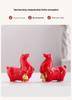 Ceramic Cultural Horse Ornament: Creative New Year & Spring Festival Gift, High-End Business Souvenir
