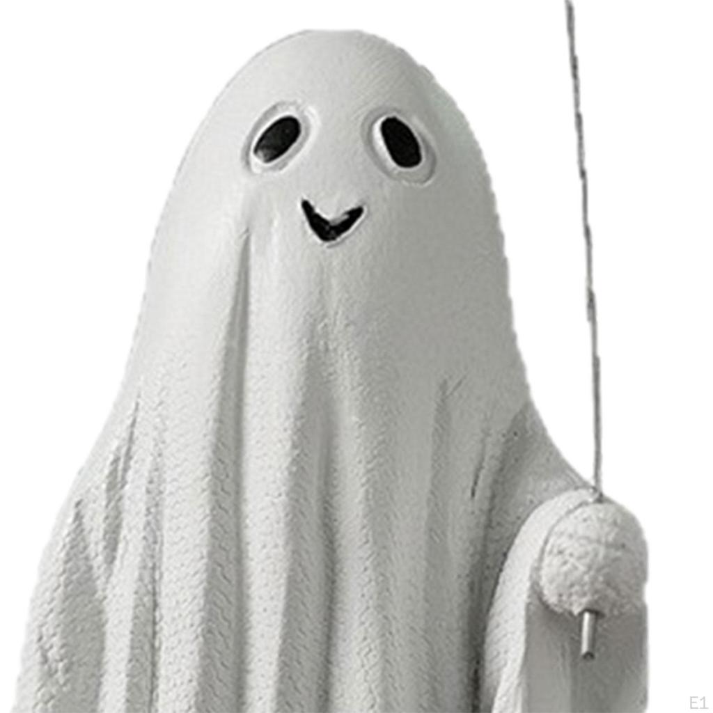 Halloween Statue Figurine Prop Resin Ornament Spooky Sculpture Pumpkin Balloon for Outdoor Porch