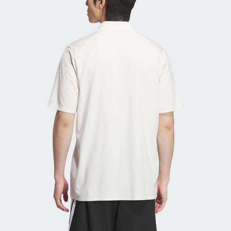 Adidas Polo Shirts Men's Jade White Polo Collar Moderate KC5827