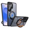 360°Rotation Stand TPU For Magsafe PC Case for Samsung Galaxy S26 Ultra Plus S25 S24 ultra plus FE S25 Edge Metal Bracket Cover