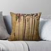 Față de pernă pătrată Charles Rennie Mackintosh, model de catifea, cu fermoar, decorativă pentru casă