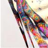 Exotic-colored decorative elephant polyester microfiber beach towel is highly absorbent, suitable for swimming and beach outings