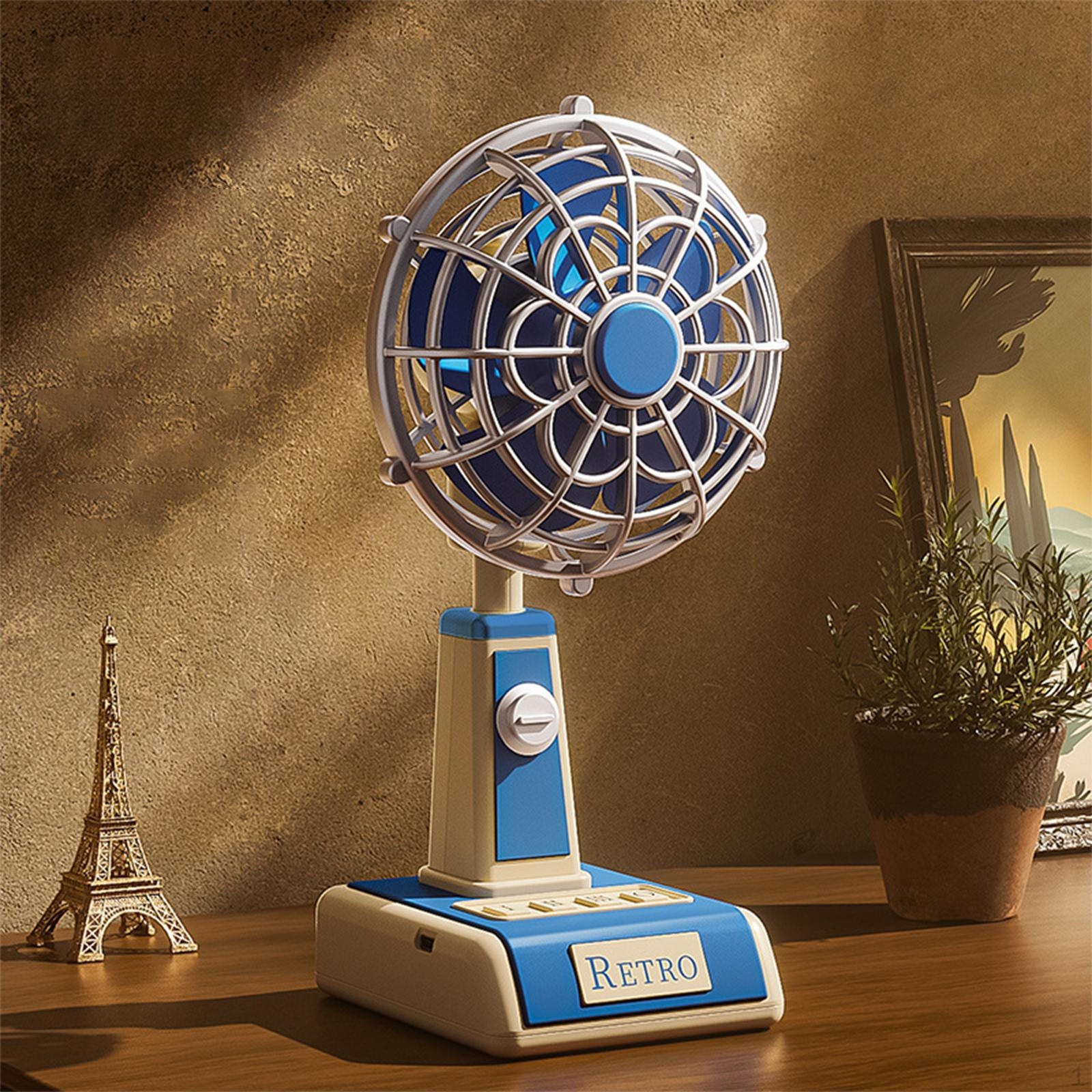 

Compact Table Fan with Rotating Feature for Indoor and Outdoor Settings синий