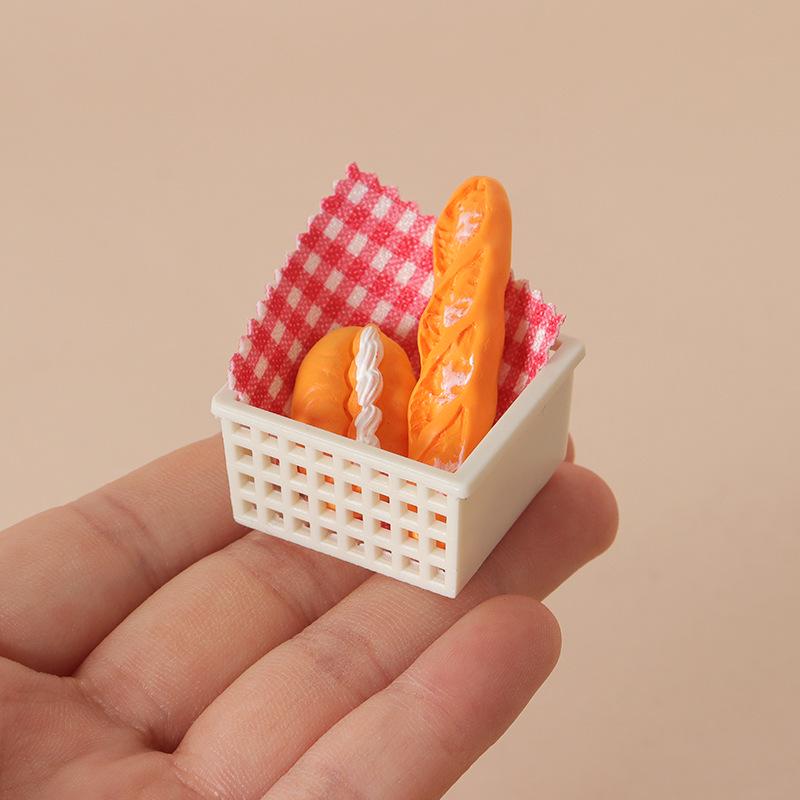 Dollhouse Miniature Picnic Basket & Kitchen Accessories for BJD