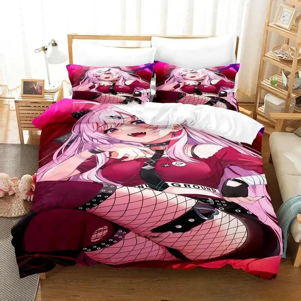 Kawaii Girl Ishigami Nozomi Anime Bedding Set,Duvet Cover Bed Set Quilt Cover Pillowcase,King Queen Twin Size Boys Girls Adults