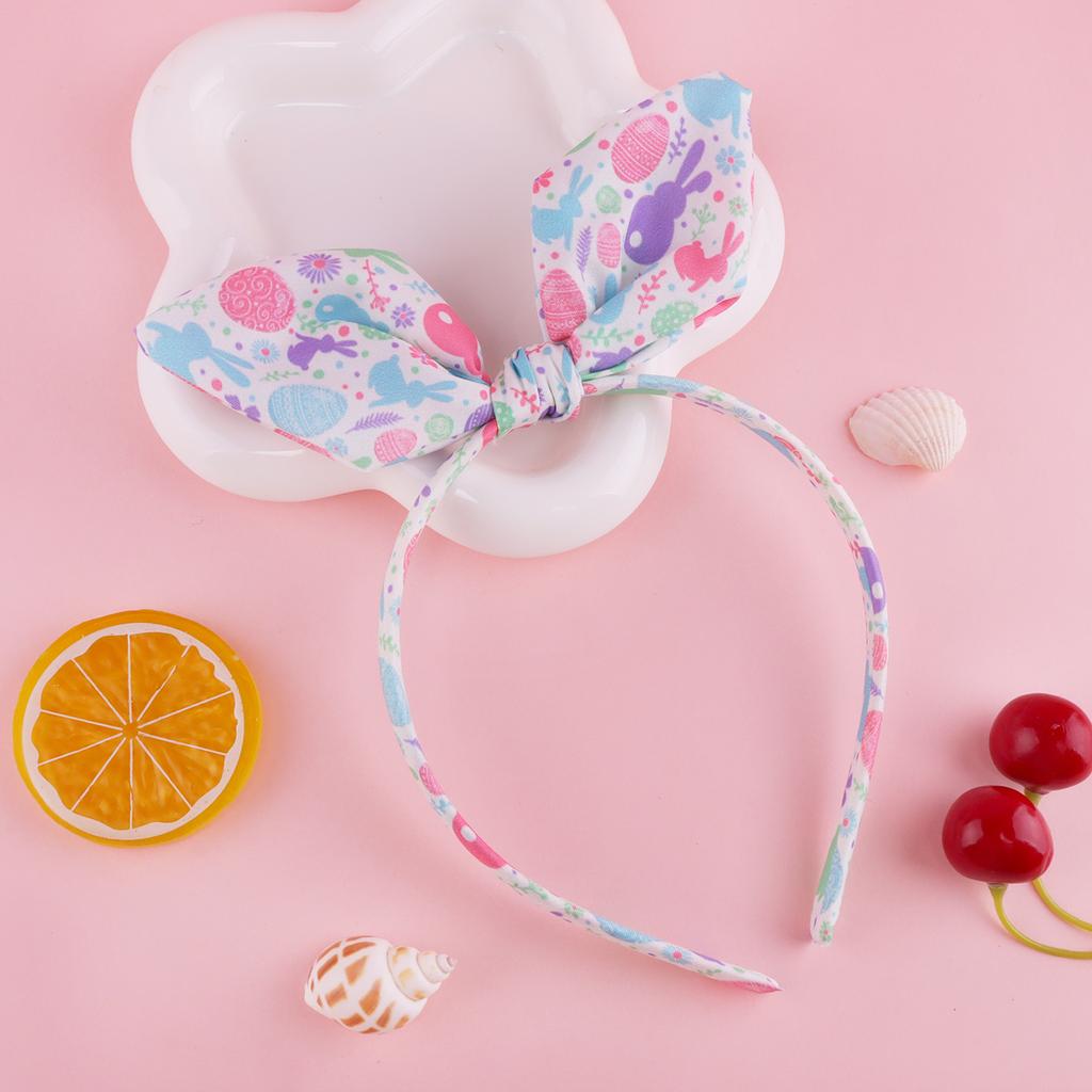 Cute Bunny Ear Easter Headband Non-Slip Rabbit Flower Hair Hoop Fashionable Girl Hair Accessories for Women