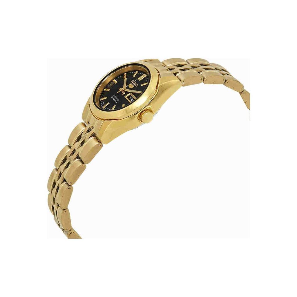 Seiko Automatic Mechanical Movement Stainless Steel Strap Watch Women's Watch Black Dial SYMA40
