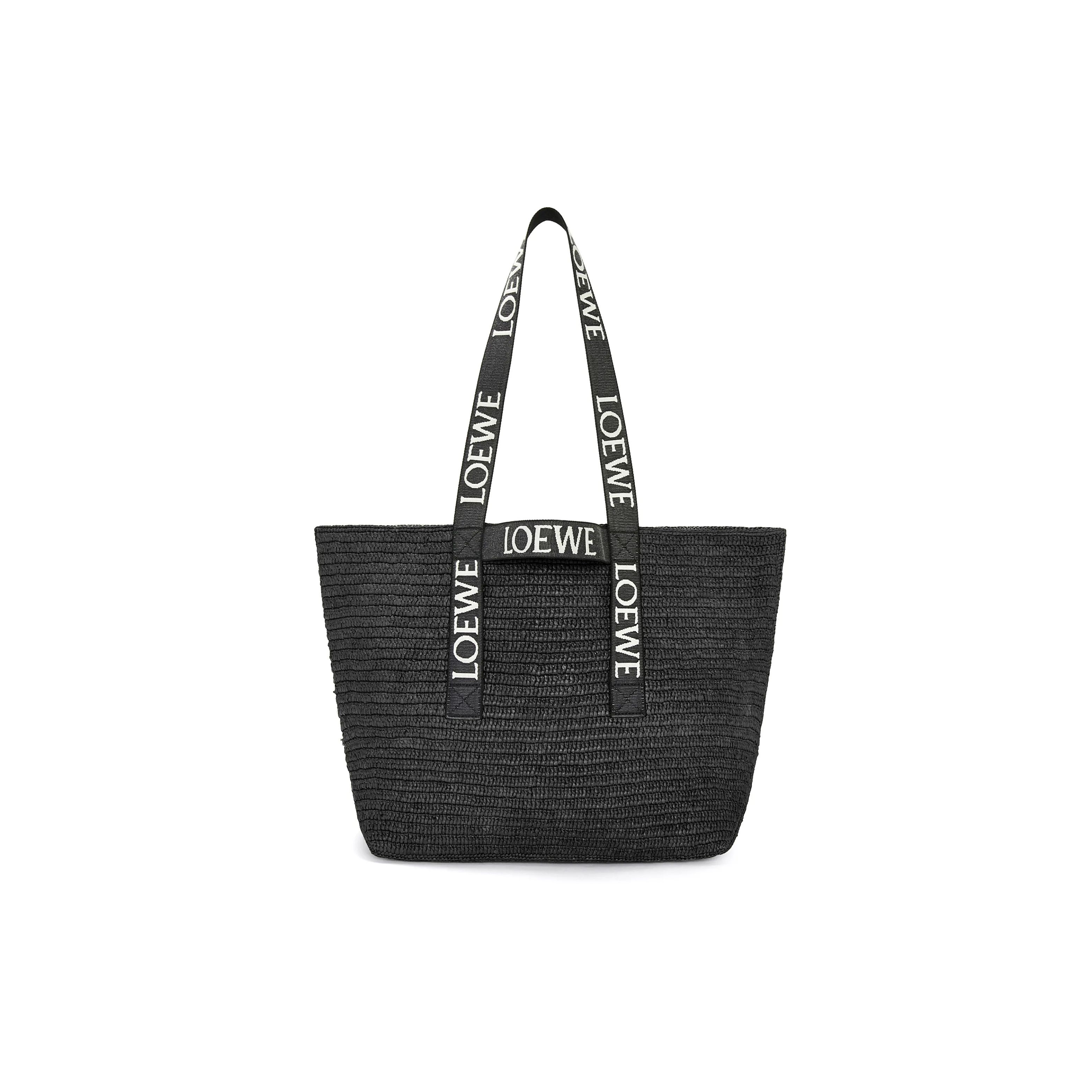 

Loewe Fold Shopper Bag Black Women Tote_bags B507X23X10-1100 Basic Set (Bag+Dust Bag)