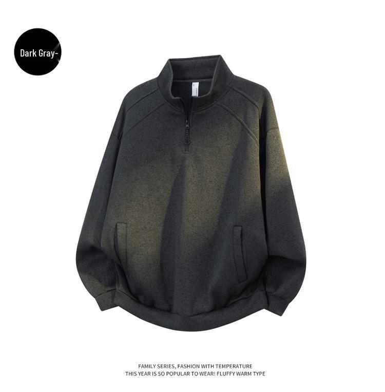 Sonbahar Dik Yaka Sweatshirt: Yeni Gelen Günlük Uzun Kollu Üst