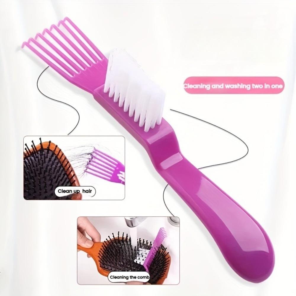 Klaue Klaue Kante Reinigungsgerät Lockenkamm 2-in-1 Kamm Reinigungsbürste Geeignet Luftkissenkämme Reiniger Beauty Haarbürste Spaltkratzer