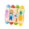 Baby Wooden Rotating Jigsaw Puzzle Musical Hand Bell Rattle Toy for Infant Newborn Gift