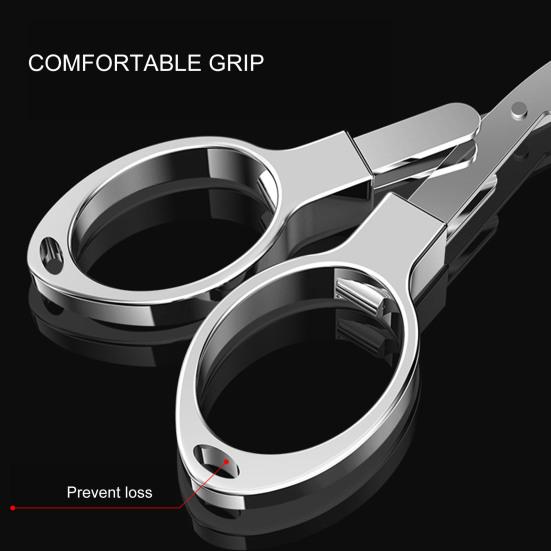 Fishing Scissor Mini Retractable Carbon Steel Folding Fishing Line Cutter for Outdoor Camping