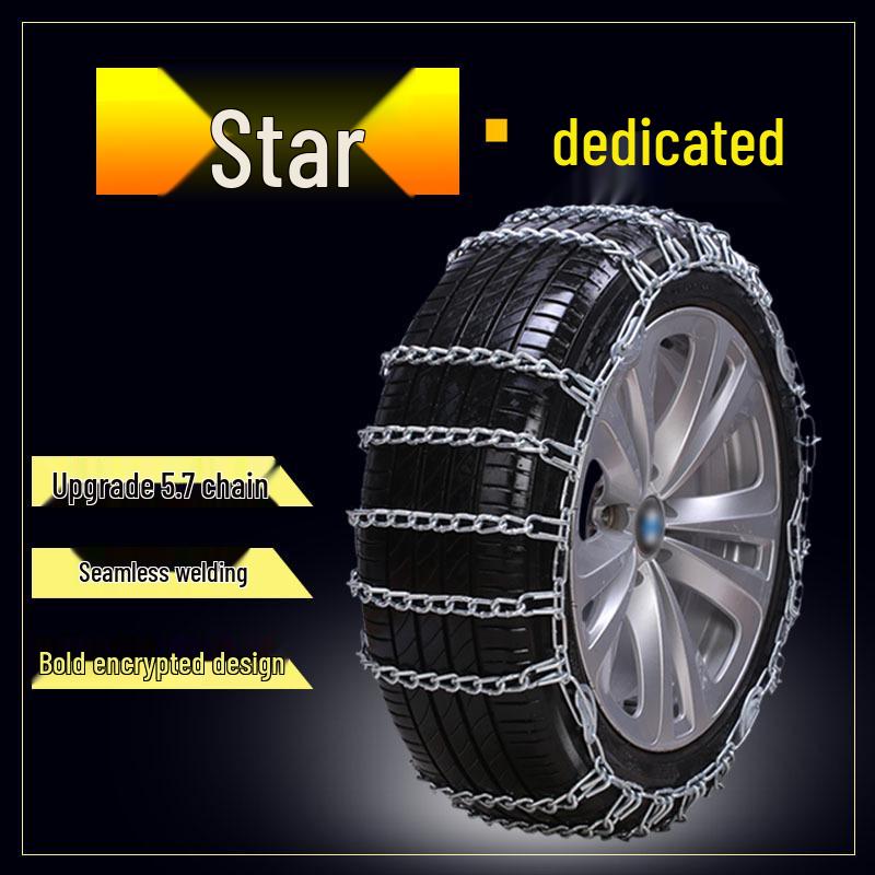 Xingyue Snow Tire Anti-Skid Chains for 235/55R18 & 245/45R20 - Heavy-Duty Iron
