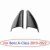 For Benz A-Class CLA 2019-2023 Gloss Black A Pillar Front Triangle Cover Trim 2X