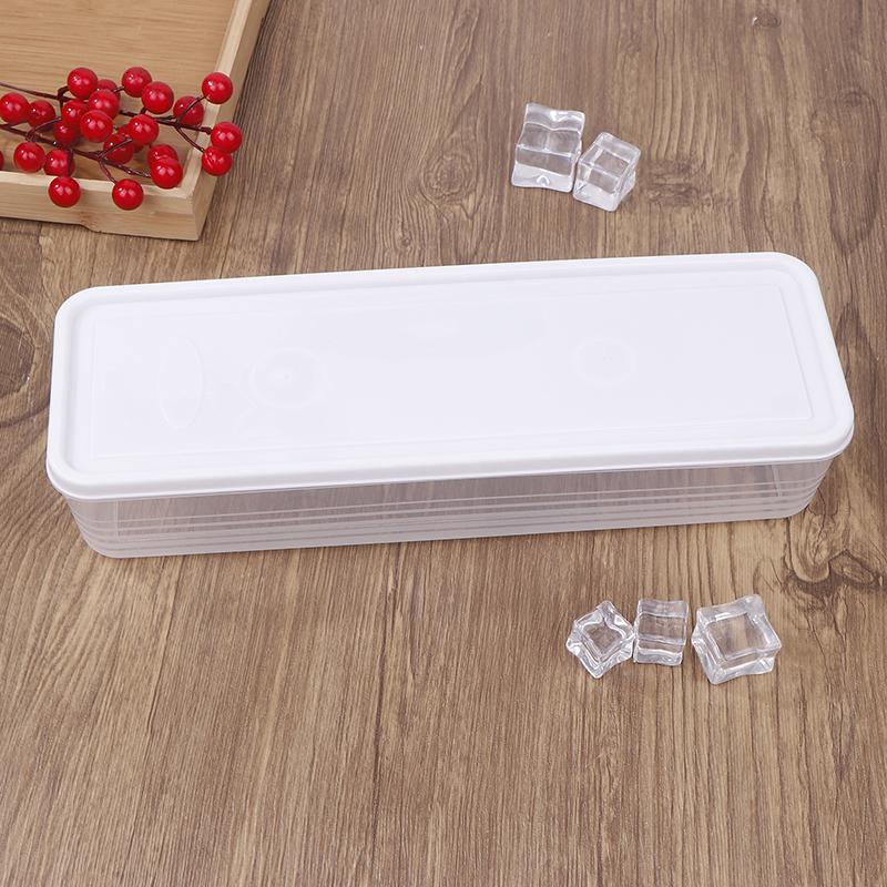 1Pc Pasta Containers Storage Clear Rectangular Container With Lids Stackable Long Noodle Holder Airtight Containers For Cabinet