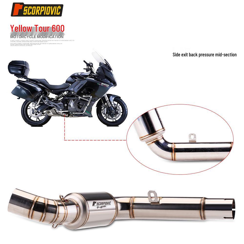Qianjiang Motorcycle Huangxun 600 Carbon Fiber Exhaust Pipe Modification