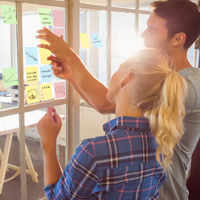 Deli 4-Color Strip Sticky Notes