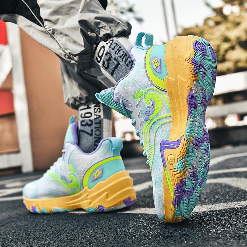 2025 neue Basketballschuhe neues Mesh Herren- und Damen Mandarinentenblau Sneaker tatsächliche Kampfstiefel Studenten-Trainingssneaker