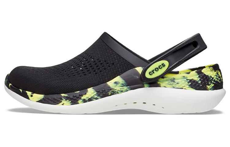 Crocs LiteRide 2.0 Clog  Black Neon Yellow  207634-02K 36-37