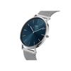 Official Limited Edition/2-Year Warranty/Authentic Daniel Wellington DW Men's Classic Mesh Arctic 40mm Watch in Silver/Blue/Brown, Luxury Leather Busi