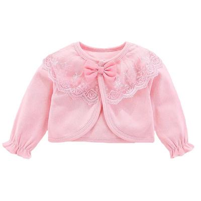 Cotton Newborn Baby Coat For Girls Bow Lace Princess Infant Coat Wedding Birthday Party Toddler Baby Girls Outerwear Clothes