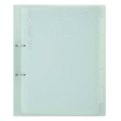 KOKUYO Fragile Loose-Leaf Binder, 2-Hole ME, A4, Mint, KME-TRBPP158LG