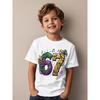 European Sizes Mardi Gras '67 New Orleans Retro T-Shirt for Boys - Vintage Number 67 Print, Casual Kids Wear Suitable for Birthday Gifts
