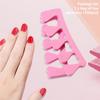 100PCS Sponge Toe Separator, Soft Toe Spreader Nail Art Finger Separator Divider Spacer Manicure Pedicure Tool for Nail Polish (Pink)