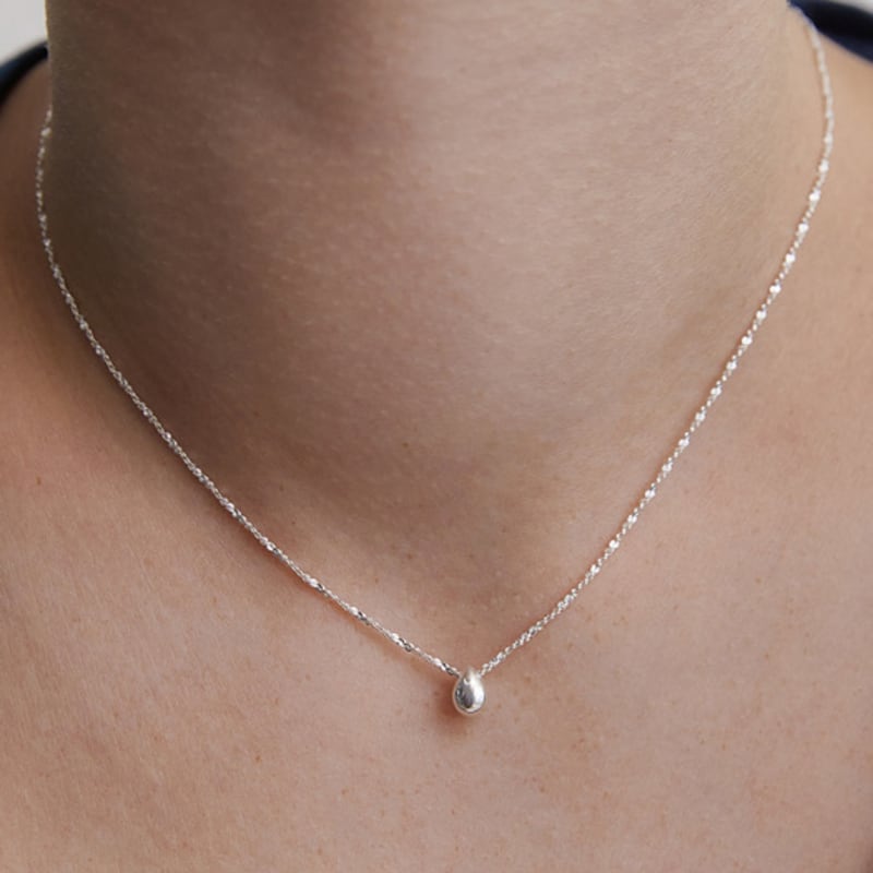 TATIANA (925 Silver) Water Drop Pendant Necklace NZ2416