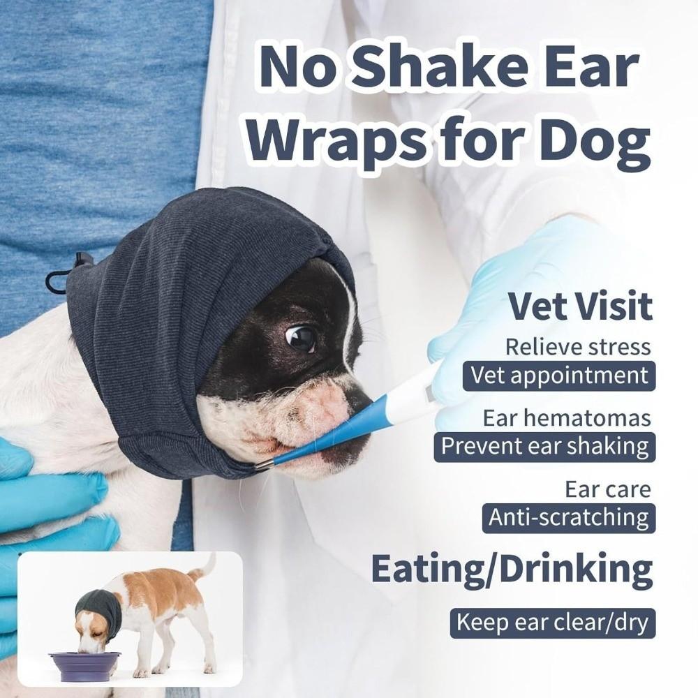 Noise Protection Dog Soothing Hood Washable Dog Head Wrap Anxiety Relief Cover  Grooming