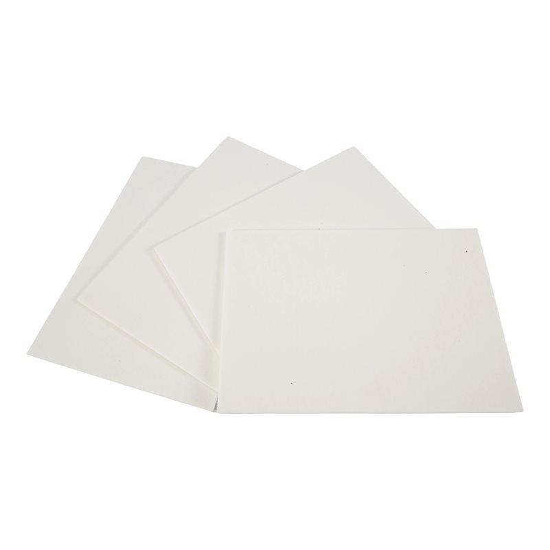 ABBY-Papel de Junta para Alta Temperatura, Tablero de Aislamiento de Fibra, Tablero Ignífugo con Calificación de 2850℉ Blanco 25X18cm Para Chimenea DIY