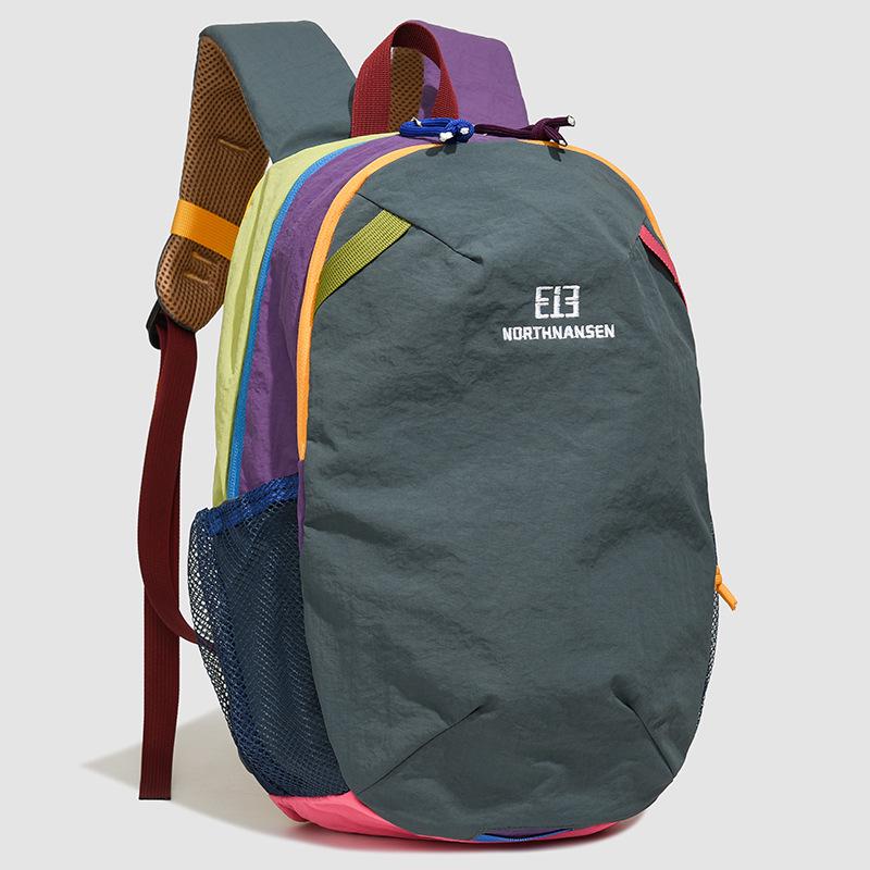 Unisex Trendiger Colorblock College- & Reiserucksack – Stilvoll für Studenten & Wanderer