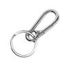 Zinc Alloy Car Key Chain Anti-Lost Keychain with KeyRing Simple Gourd Buckle Carabiner Keychain Auto Waist Belt Clip Holder