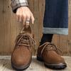 Kangsen Men's Cow Suede Low-Top Martin Boots - 2025 Autumn Casual Trend