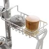 Küche Waschbecken Wasserhahn Regal Edelstahl Schwamm Halter Einstellbare Waschbecken Wasserhahn Geschirrtuch Handtuch Lagerung Rack