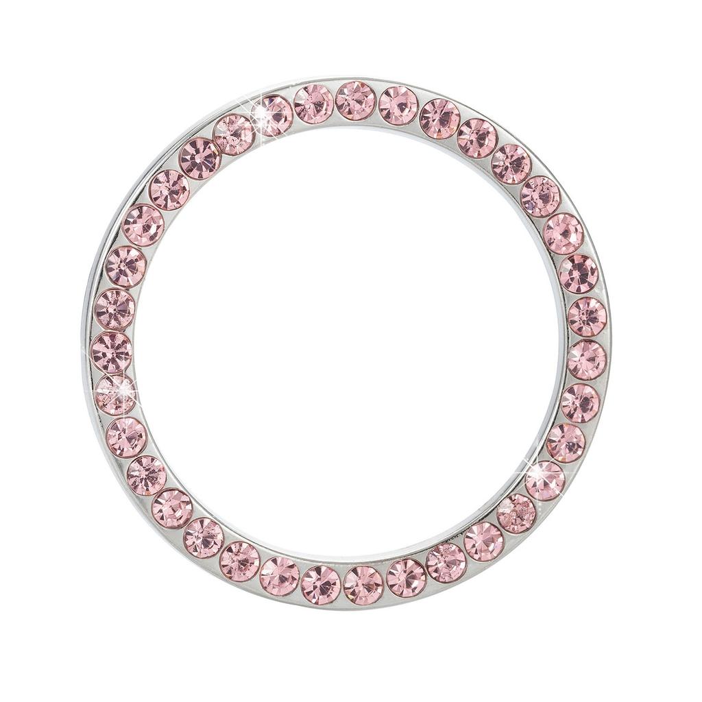 2/1Pcs Start Stop Push Button Engine Ignition Switch Protective Cover Bling Rhinestone Ring Circle Trim Car Interior Accessories