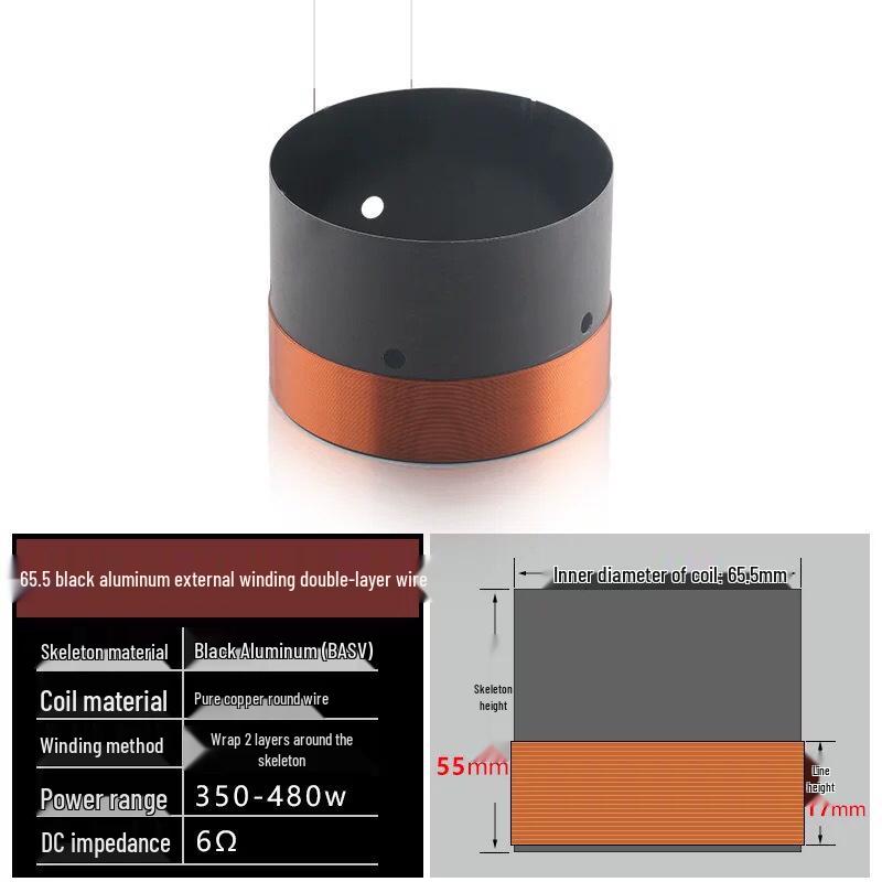 63.8-65.5mm Bass Voice Coil Options for 8-15 Inch Speaker Repair