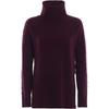 Polo Solid Color Cable Knit Oversized Turtleneck Long Sleeve Wool Sweater Women Sweater 211716657-003