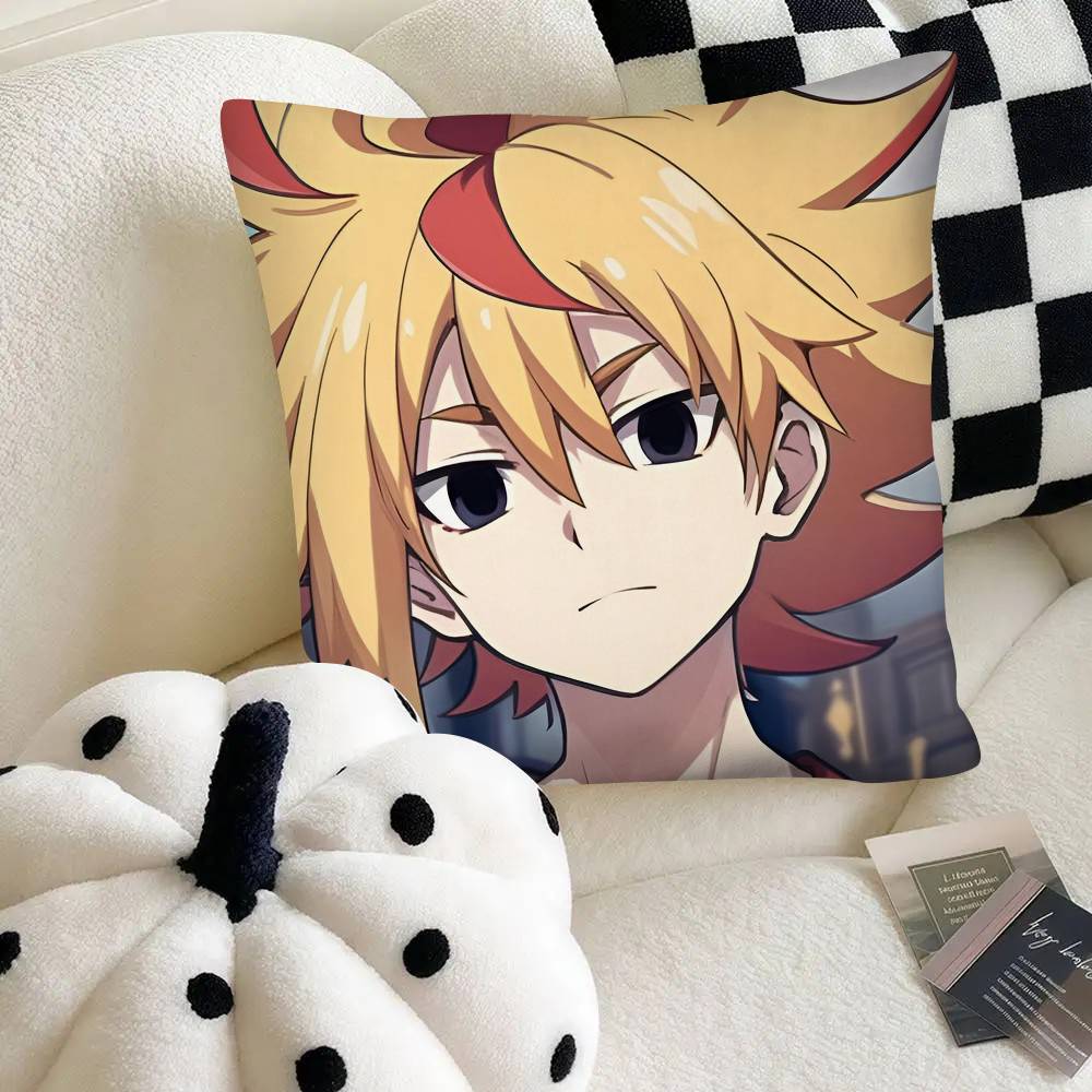 Anime B-Beyblade Burst Kissenbezug Mode Quadratischer Kissenbezug Schlafzimmer Sofa Raum Ins Dekoration Freizeit