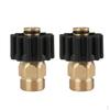 2pcs Pressure Washer Connect M22M X M22F Solid Brass Coupling Adapter
