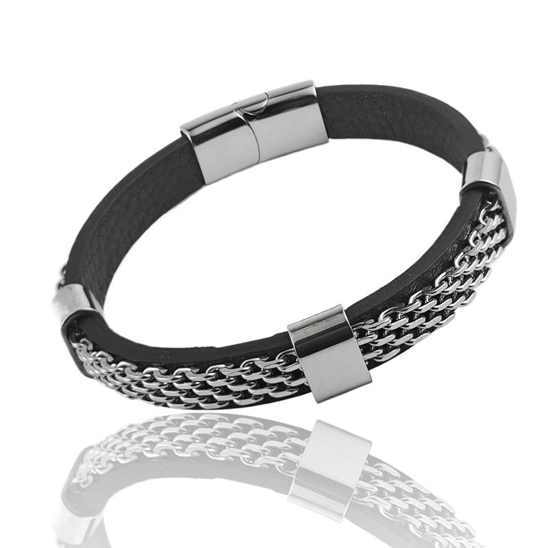 

Free Customization Family Name Men s Stainless Steel Cuban Chain Buckle Women s Bangles Trendy Charm Jewelry Accessories Gifts 22cm срібний