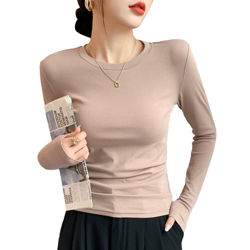 2025 New Autumn/Winter Women’s Warm Velvet Long Sleeve Base Shirt